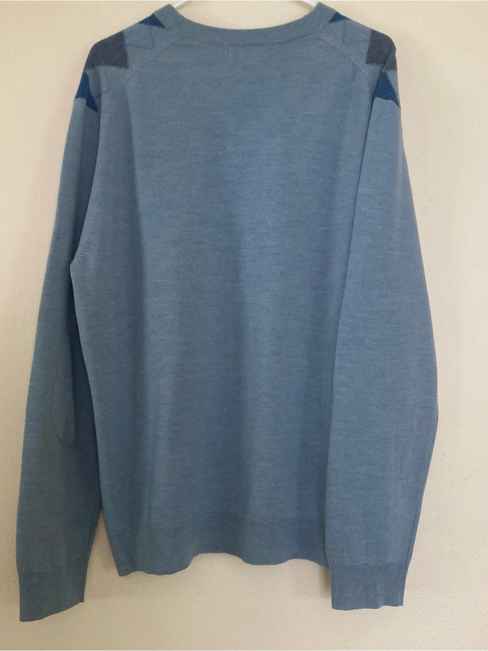 Banana Republic Men’s Blue Argyle Sweater XL